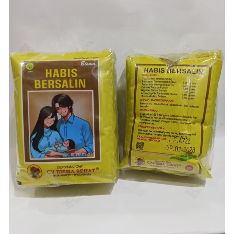

Jamu Habis Bersalin Bisma Kemasa 1 pack isi 10 sachet