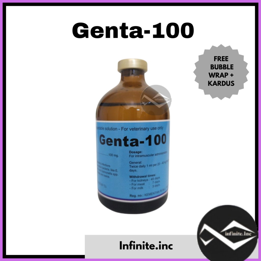 GENTA-100 100ml -obat hewan ternak