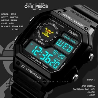 Jam Tangan Pria Wanita Digital Anti Air Sport SKMEI Original X One Piece kotak free gelang paracord 