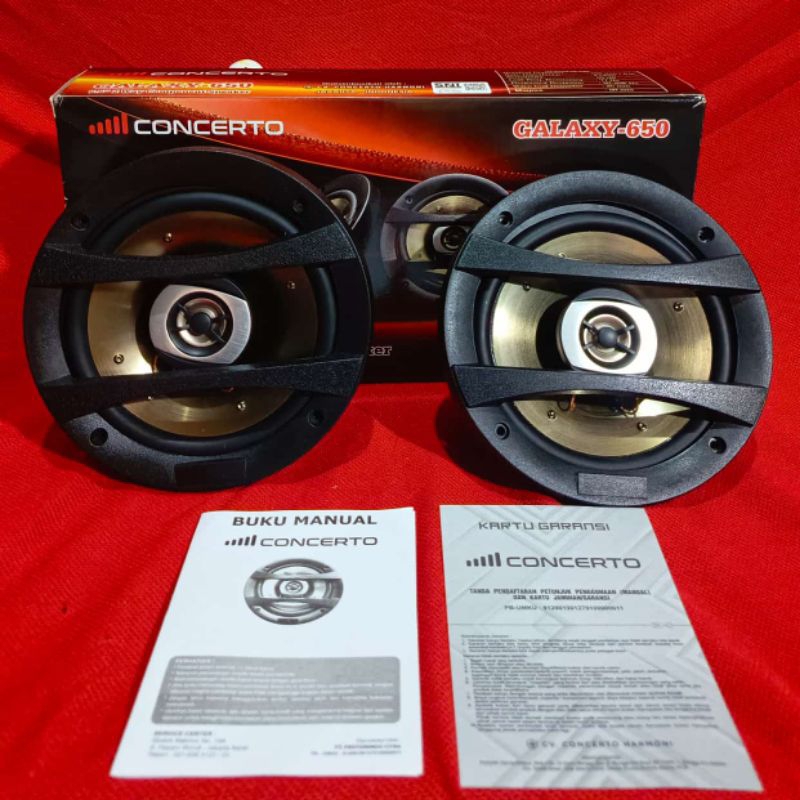 Coaxial Concerto Galaxy 650 - Coaxial 6,5 inch Speaker Coaxial