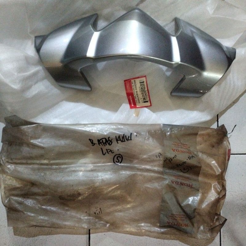visor batok lampu lampu visor batok atas revo absolute silver original honda