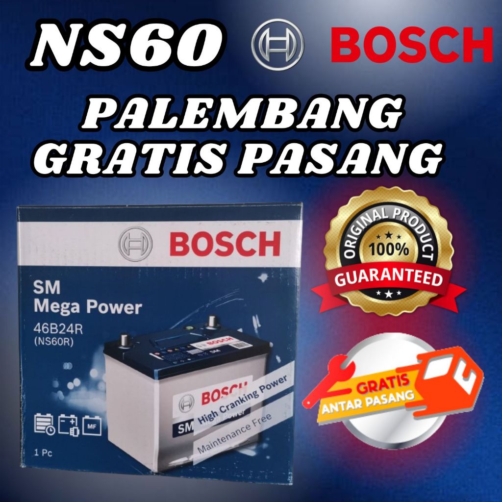 AKI BATERAI BOSCH KERING NS60/NS60 MOBIL TERIOS SUZUKI MAZDA