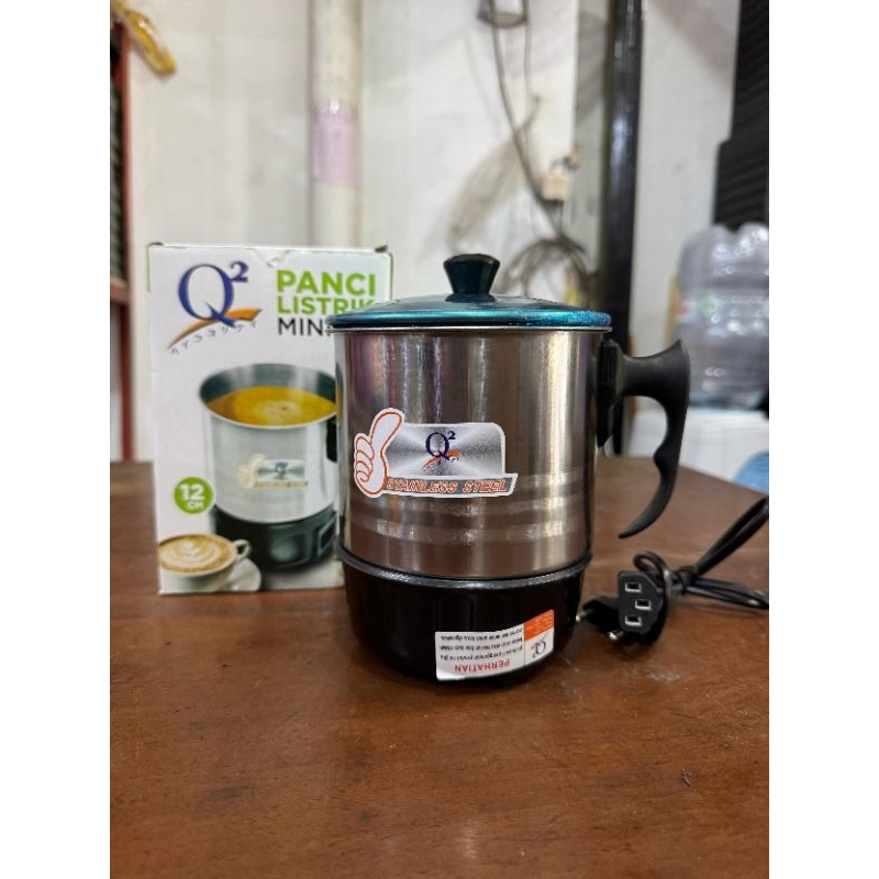 Panci Listrik Mini Stainless Steel / 330 Watt / cocok untuk traveling ataupun umroh