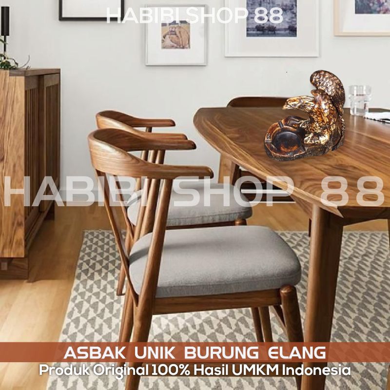 Produk UMKM Kerajinan Tangan Asbak Unik Desain Retro Klasik Cocok Untuk Dekorasi Rumah Kantor Tempat