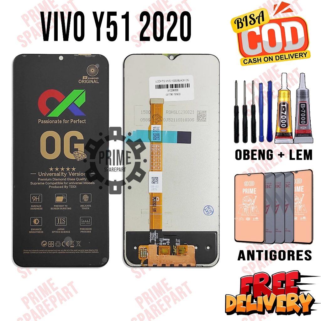Lcd Touchscreen VIVO Y51 2020 Original Oem Lcd VIVO Y51 2020 Fullset