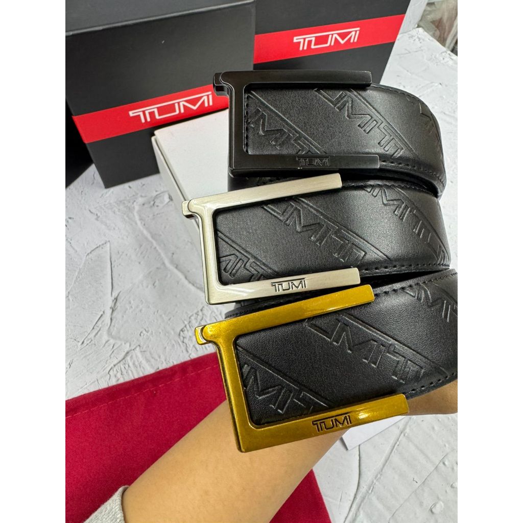 BELT MEN IKAT PINGGANG SABUK PRIA BLACK EMBOSS PREMIUM