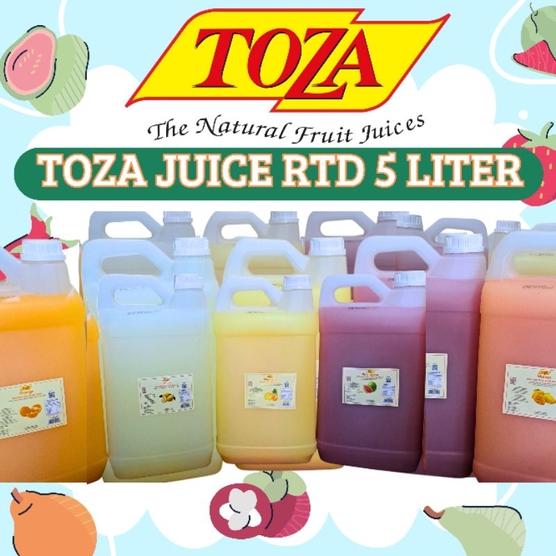 

Toza Juice Siap Minum (RTD) 5Liter// Jus Buah Segar 5L