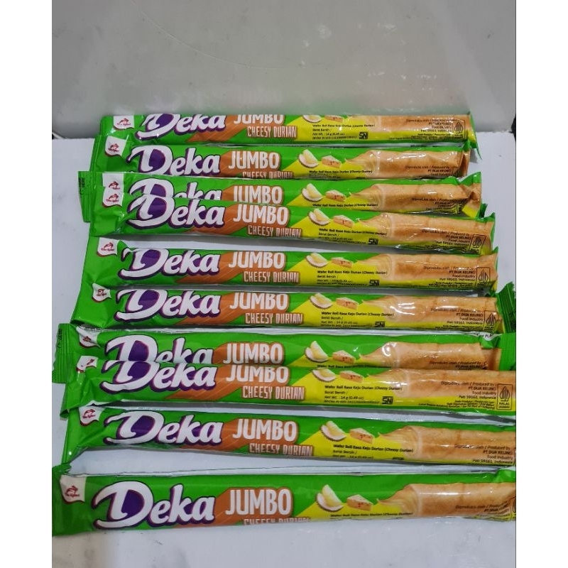 

wafer roll deka jumbo 1 set isi 10 pcs @14g