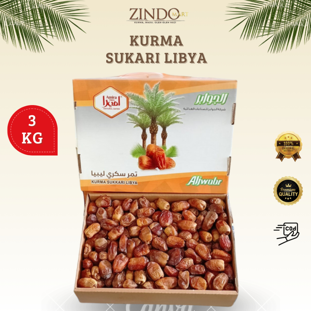 

KURMA SUKARI LIBYA 3KG / KURMA SAIDI PREMIUM OLEH-OLEH HAJI UMROH / SHOIDI