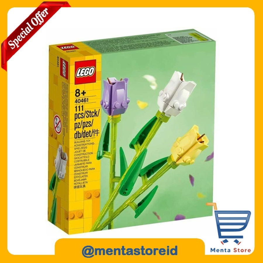 LEGO Seasonal 40461 Tulips Exclusives Flower Bunga Tulip Mother's Day