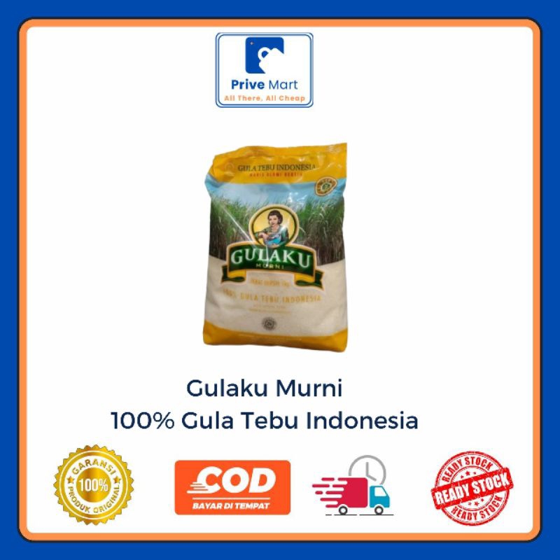 

Gulaku Murni 100% Gula Tebu Indonesia 1kg Prive Mart