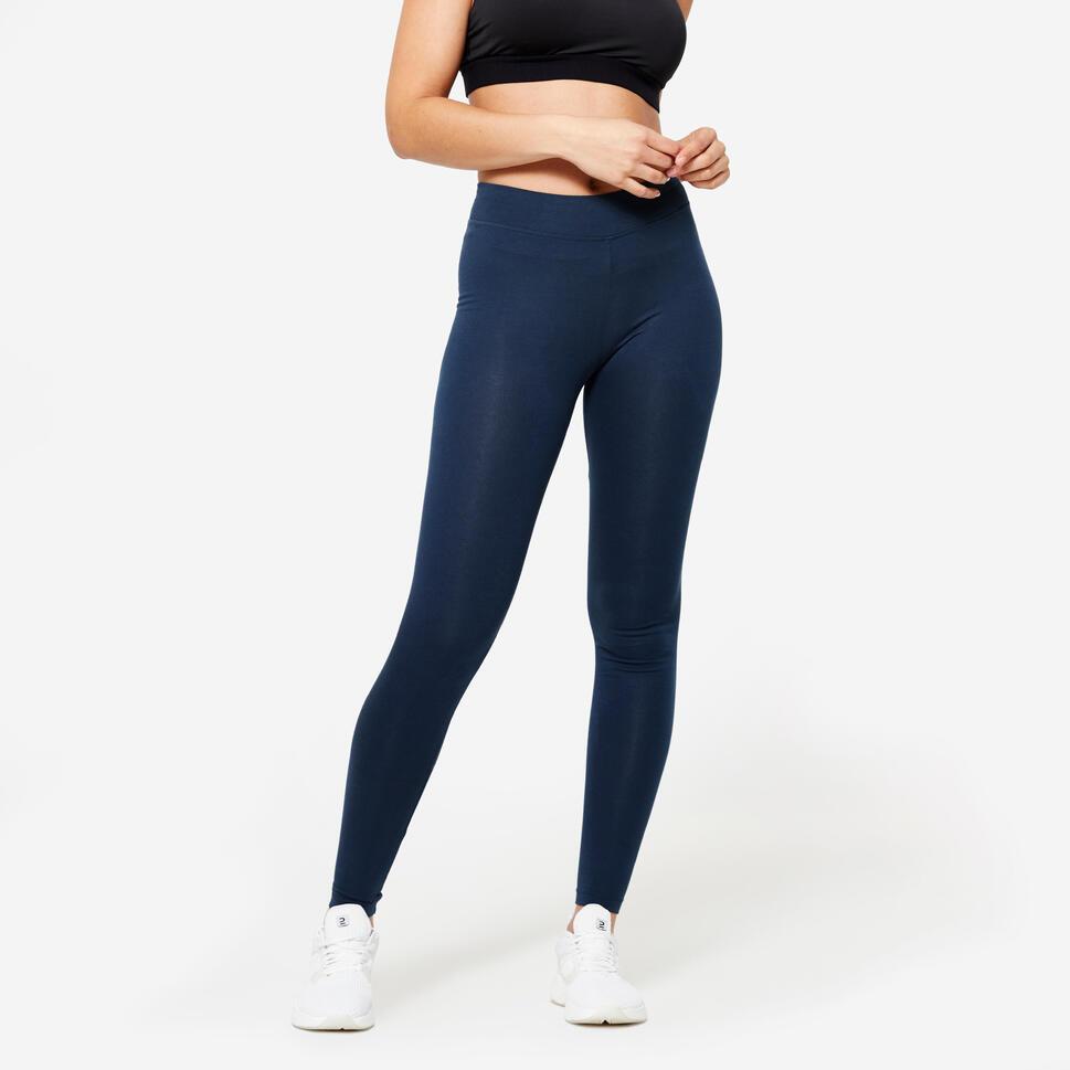 Decathlon Nyamba Legging Katun Fitness Fit+ - Navy Blue - 8588881