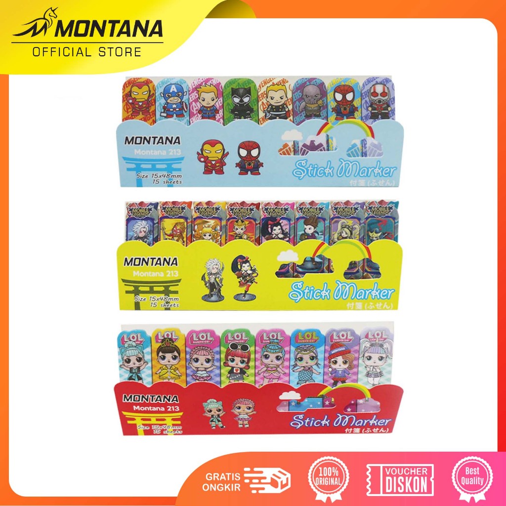 

MONTANA Memo Stick / Sticky Note / Memo Tempel Montana 213