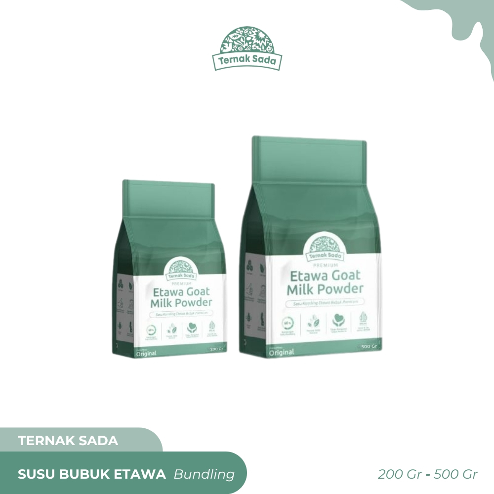 

TERNAK SADA - Susu Bubuk Etawa - Bundling 2 Pcs (200gr, 500gr)