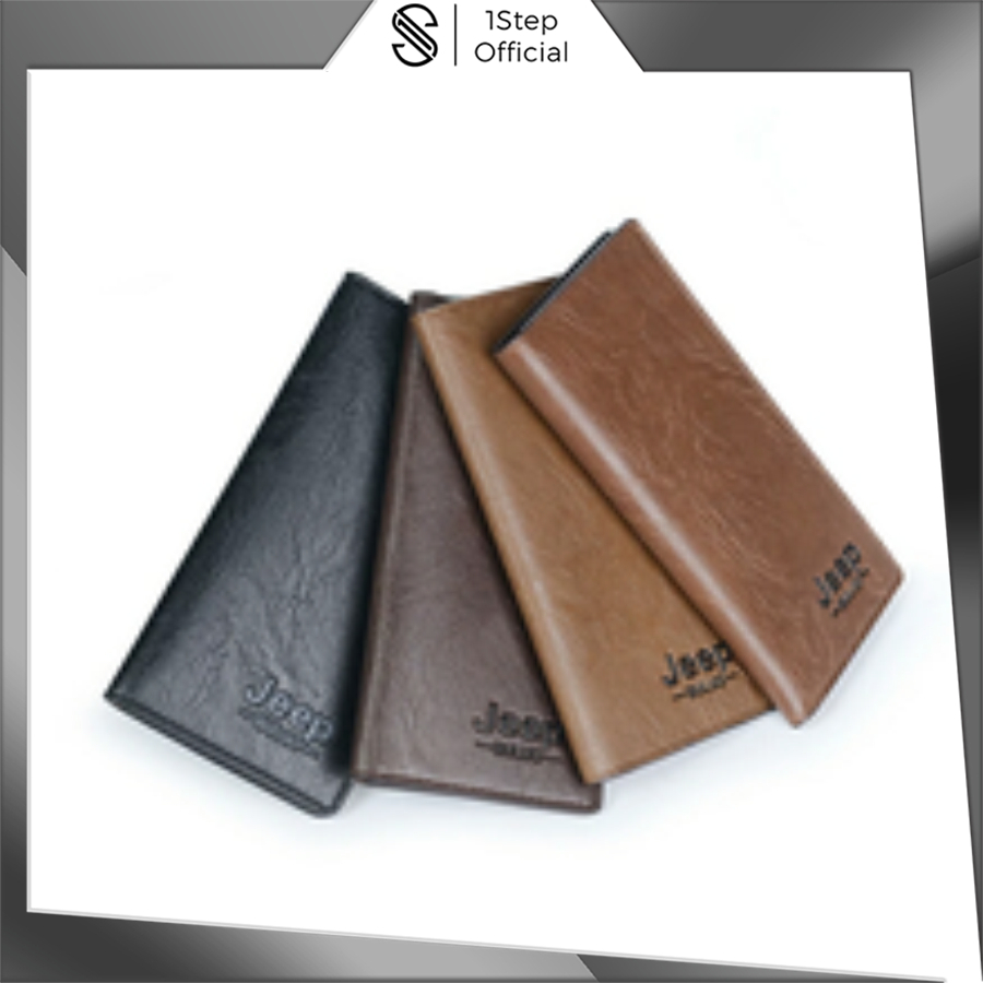1step DOMPET JEEP PANJANG KULIT IMPORT PRIA WANITA MURAH ORI KEREN MURAH COD D007