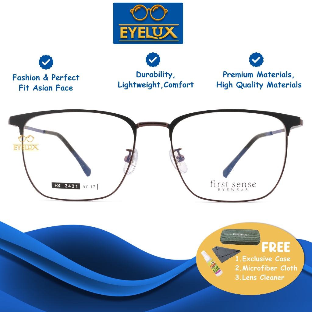 Firstsense  Eyewear / FS 3431 / 57-17 / Frame Kacamata Firstsense Eyewear ORIGINAL