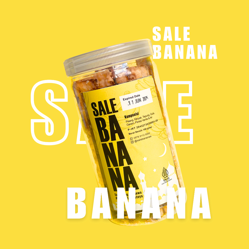 

Sale Pisang Kemasan Toples - Idul Fitri - Keripik Pisang Sale - Pisang Sale Lidah - Sale Banana