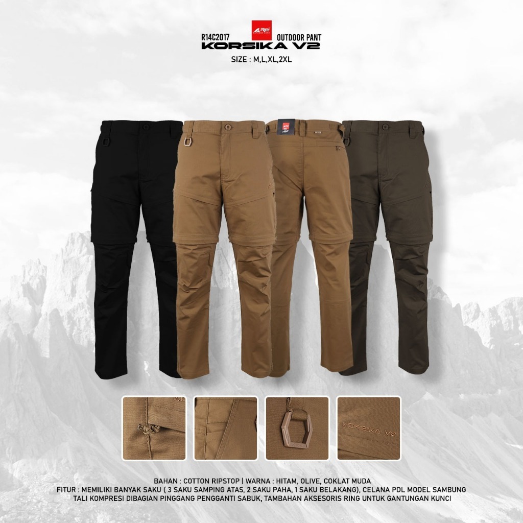 Celana Panjang Gunung Pria PDL Korsika V2 Arei Outdoorgear