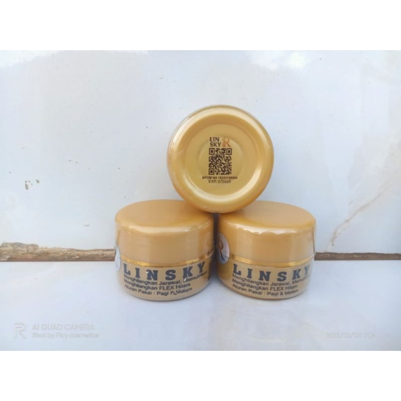 CREAM LINSKY FULL GOLD UNTUK KULIT SUSAH PUTIH BPOM ORIGINAL SEGEL BERHOLOGRAM