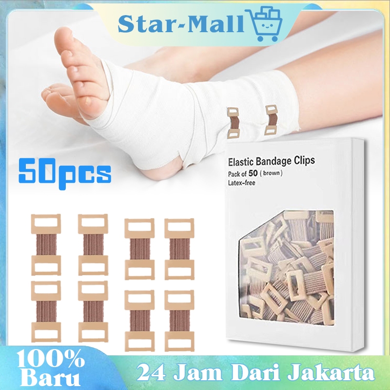 50Pcs Penjepit Perban Elastis / Clip Perban Elastis / Kait Perban Elastis