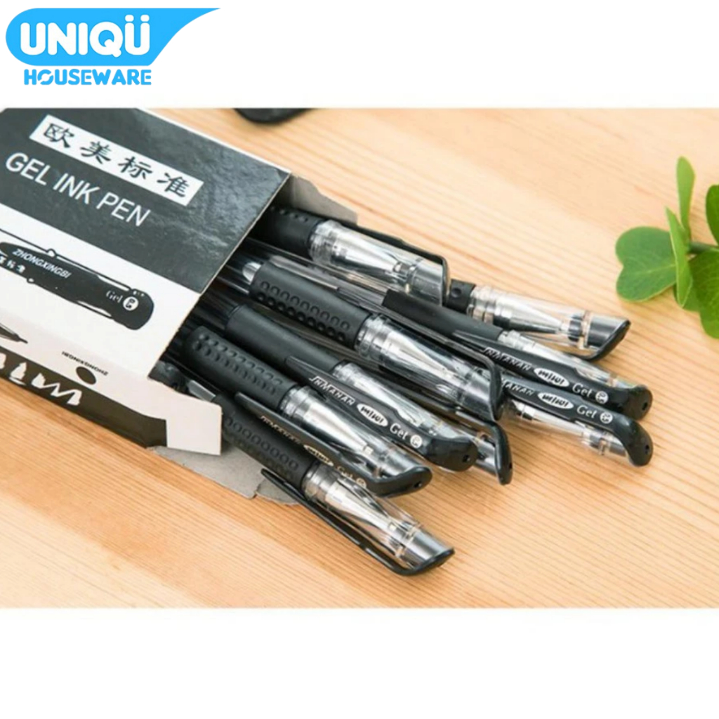

UNIQU Pulpen Gel Mimi 0.5 Pack Isi 12 Pcs Hitam