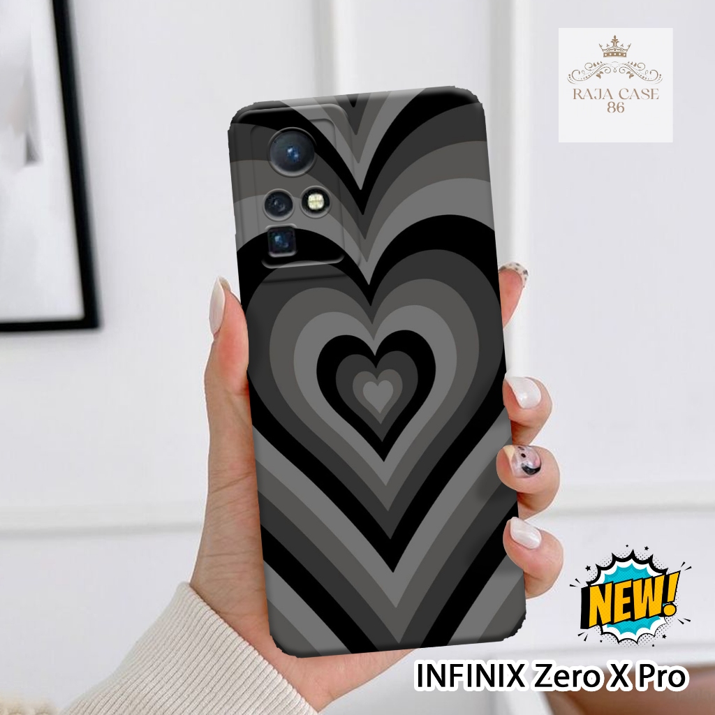 Softcase Infinix Zero x Pro - Rajacase - Case Infinix Zero x Pro - Motif Case Love - Case Infinix Ze