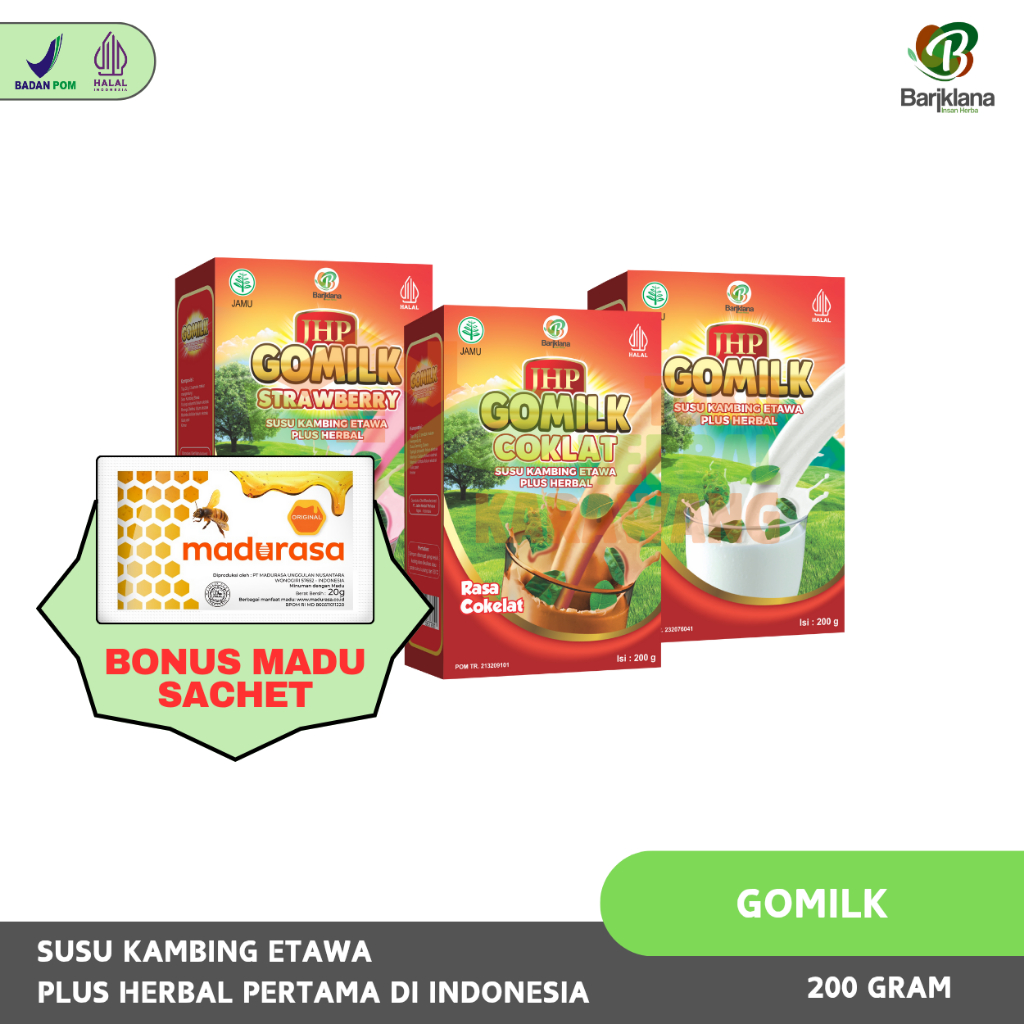 

[BELI 2 FREE LM 0,001GRAM] Gomilk Susu Kambing Etawa Plus Herbal Pertama Di Indonesia