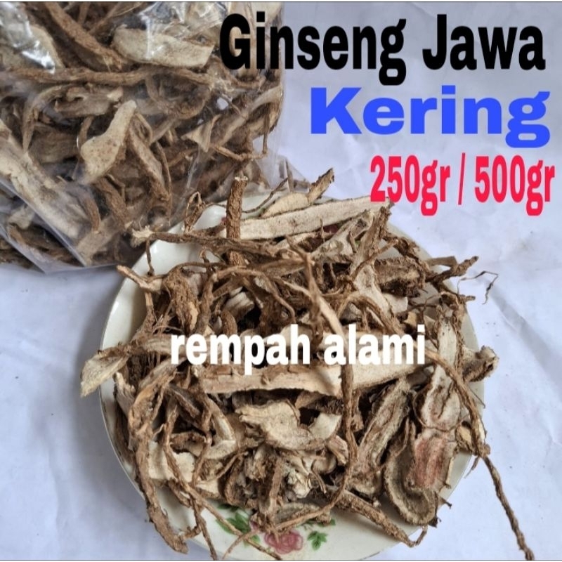 Ginseng Jawa Kering 250/500gr