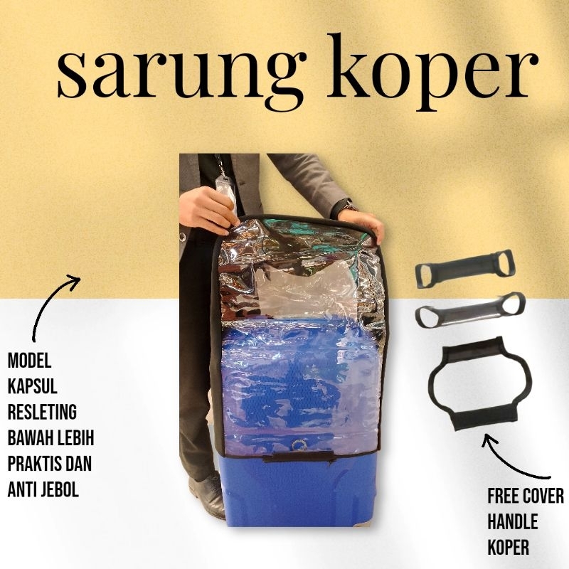 sarung koper simpel/sarung koper praktis/cover koper/pelindung koper