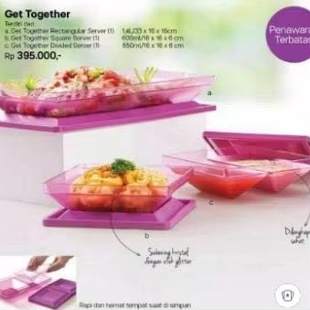 Get Together Tupperware wadah saji makanan