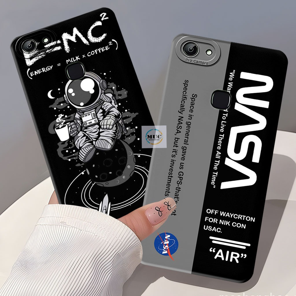 Softcase Macaron Vivo V7 Plus / V5 Plus / V9 / Vivo Z1 Pro Case Motif Nasa - Case Vivo - Marbel Case