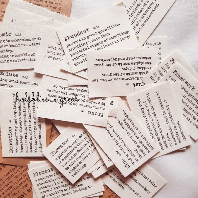 

Dictionary 10 pcs Deco Paper Scrapbook