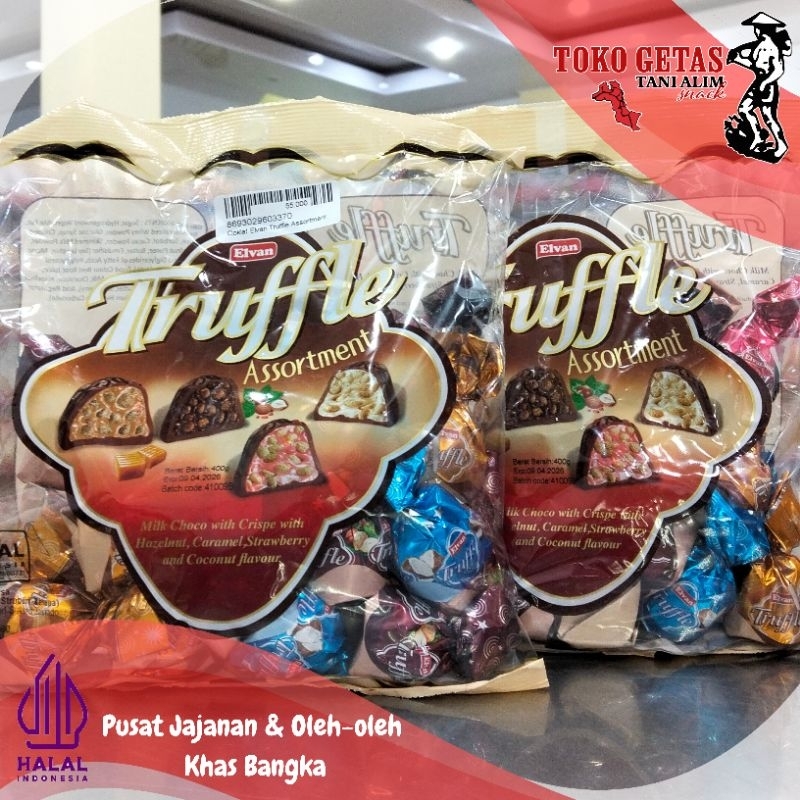 

COKELAT / COKLAT TRUFFLE ELVAN ASSORTMENT/ CARAMEL / KARAMEL 400 GRAM