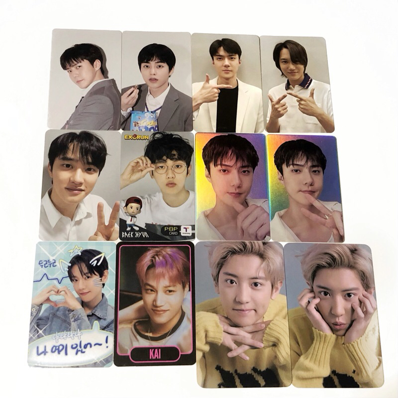 photocard exo kyungsoo kai tc exist baekhyun t money exo run cream soda sehun fan event anniv 2022 p