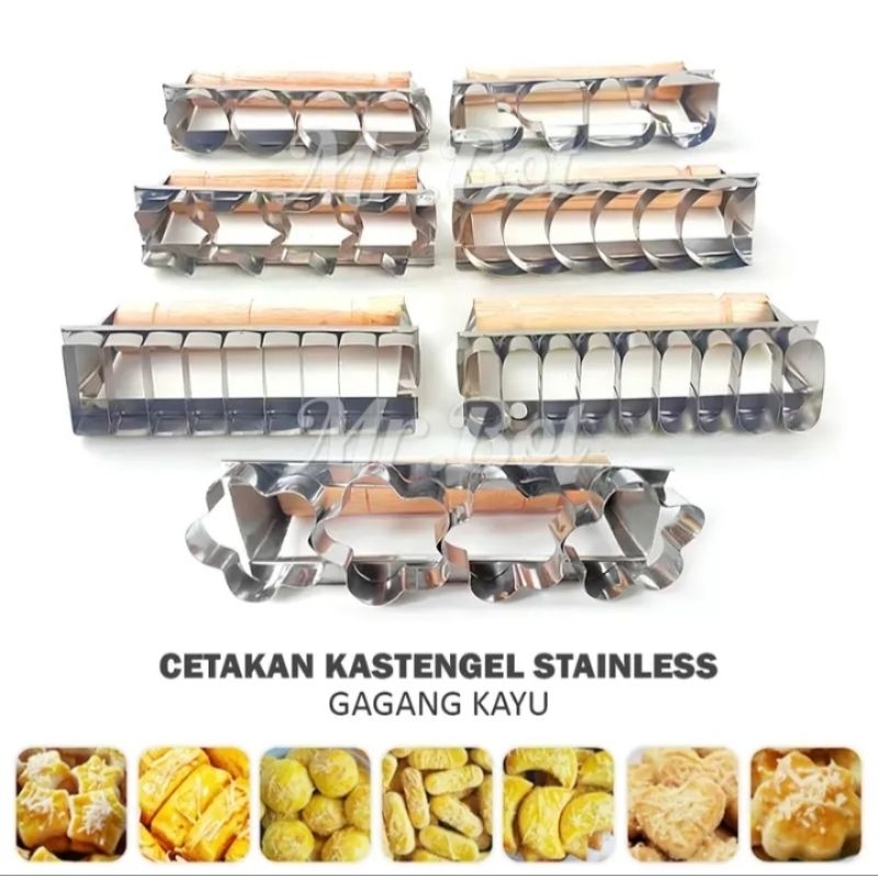 Cetakan Kue Kering Cookies Bentuk Bulat Cutter Circle Gagang