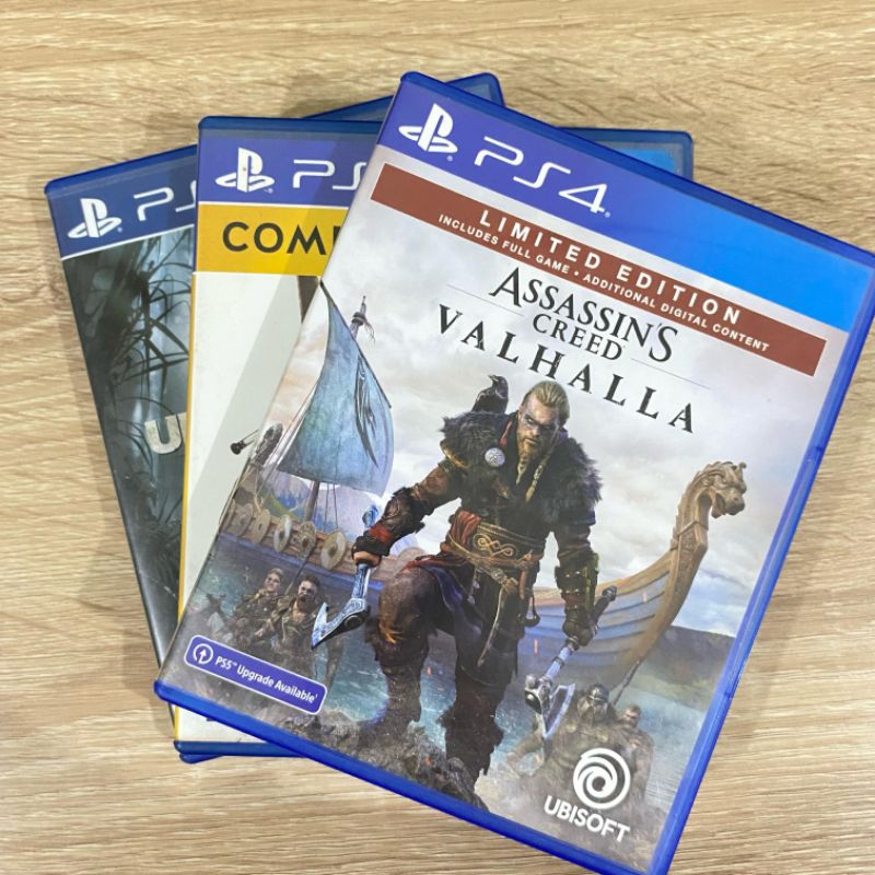 BD Kaset PS4 Assassin's Creed Valhalla Uncharted 4, Witcher, Coldwar, Mafia 3 | Game Kaset PS4 Origi