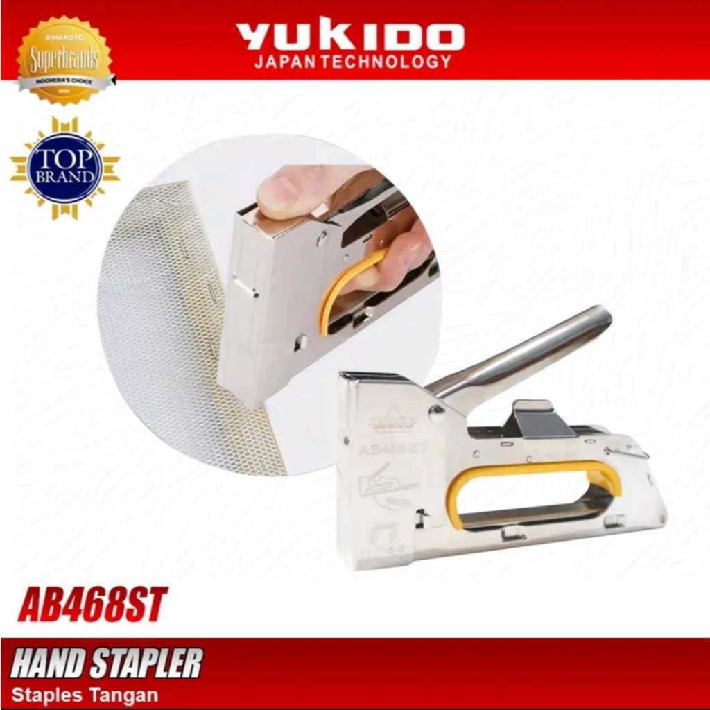 

Hand Stapler Staples Tangan STaples serbaguna Staples tembak untuk papan triplek bambu Original YUKIDO JAPAN TECHNOLOGY