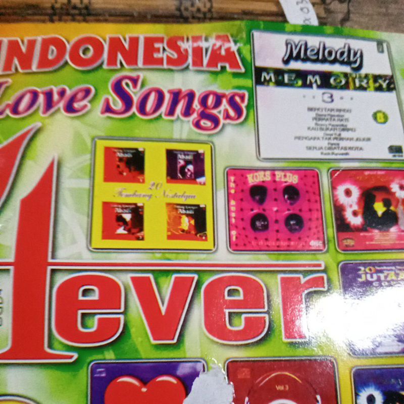 CD MP3 INDONESIA LOVE SONGS 4 EVER MP0028