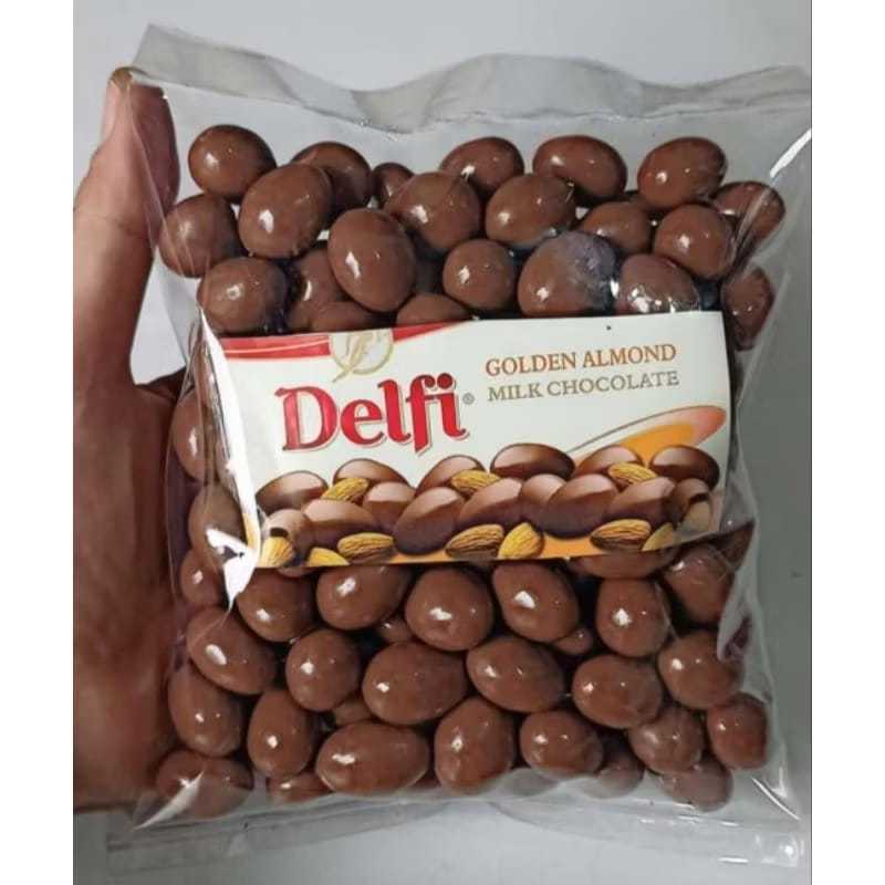 

ADR FREE DUS Coklat DELFI Gram - 1Kg Crunchy Cashew Mede Milk Chocolate and Golden Almond