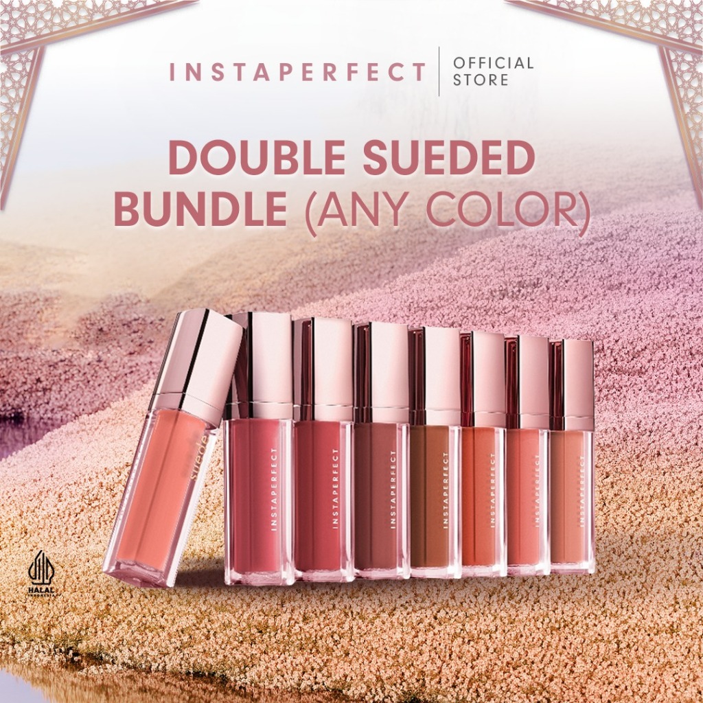 [NEW SHADES] Instaperfect Double Sueded Lip Matte Bundle (2 Suede Lip Matte)