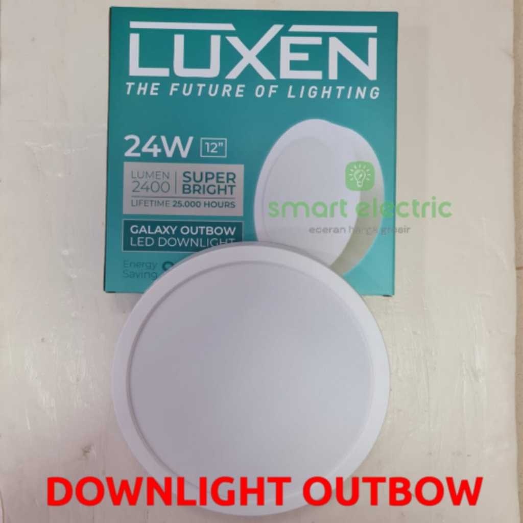Luxen Downlight Outbow 24 Watt Lampu Tempel Plafon LED Timbul Tembok Bulat