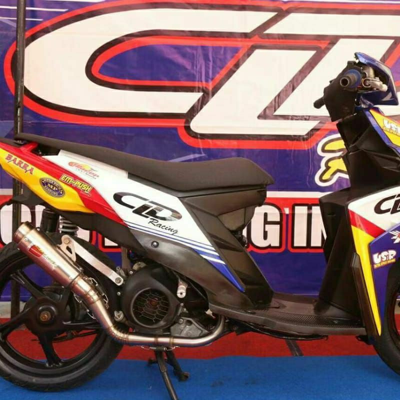 Knalpot Mio J,Mio M3,Mio 125,Soul Gt 125,Fino 125,X-Ride 125 For 130cc UP & Monster Race by CLD Raci