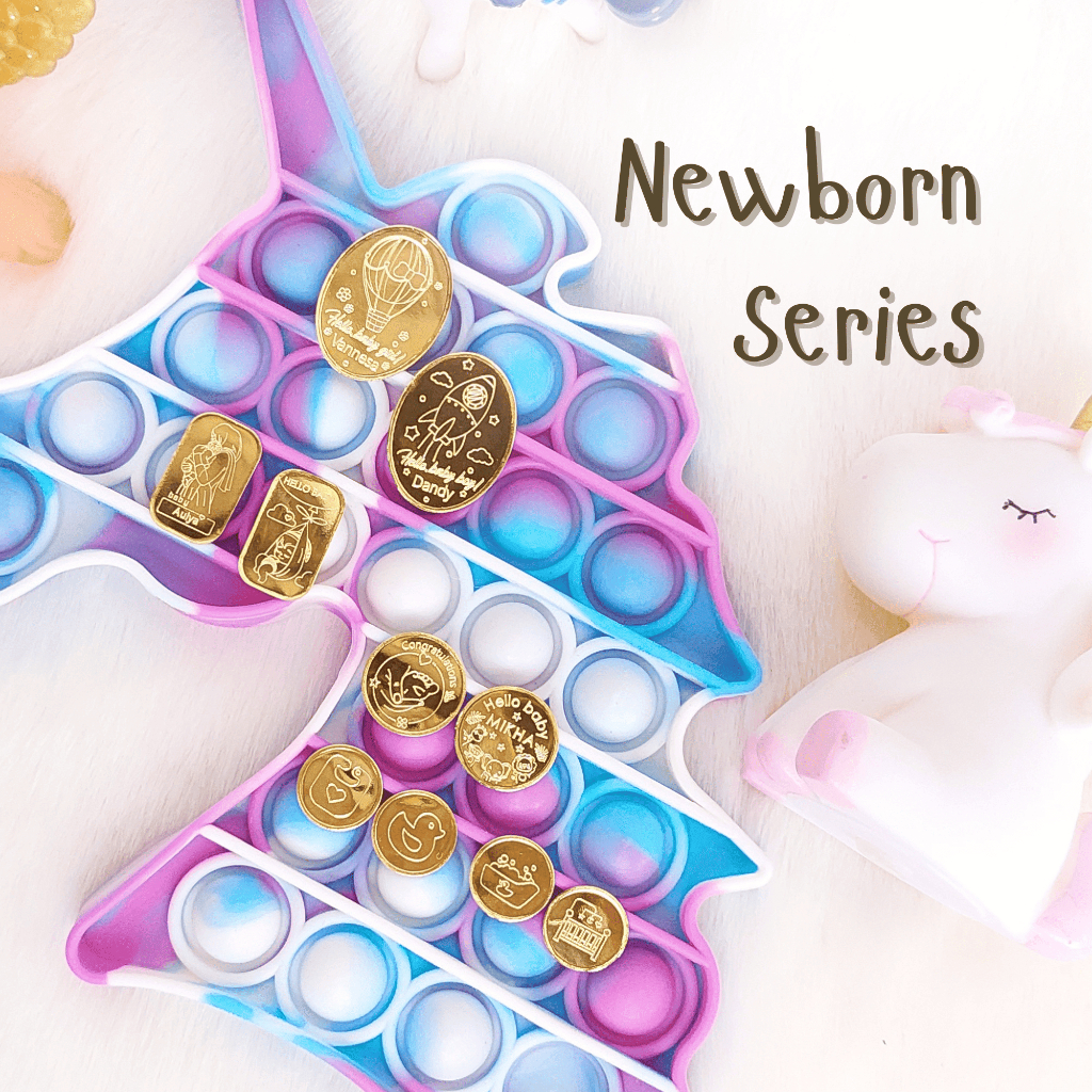 Wonderful Wish Emas Batangan 24Karat Custom Ukir Newborn Series