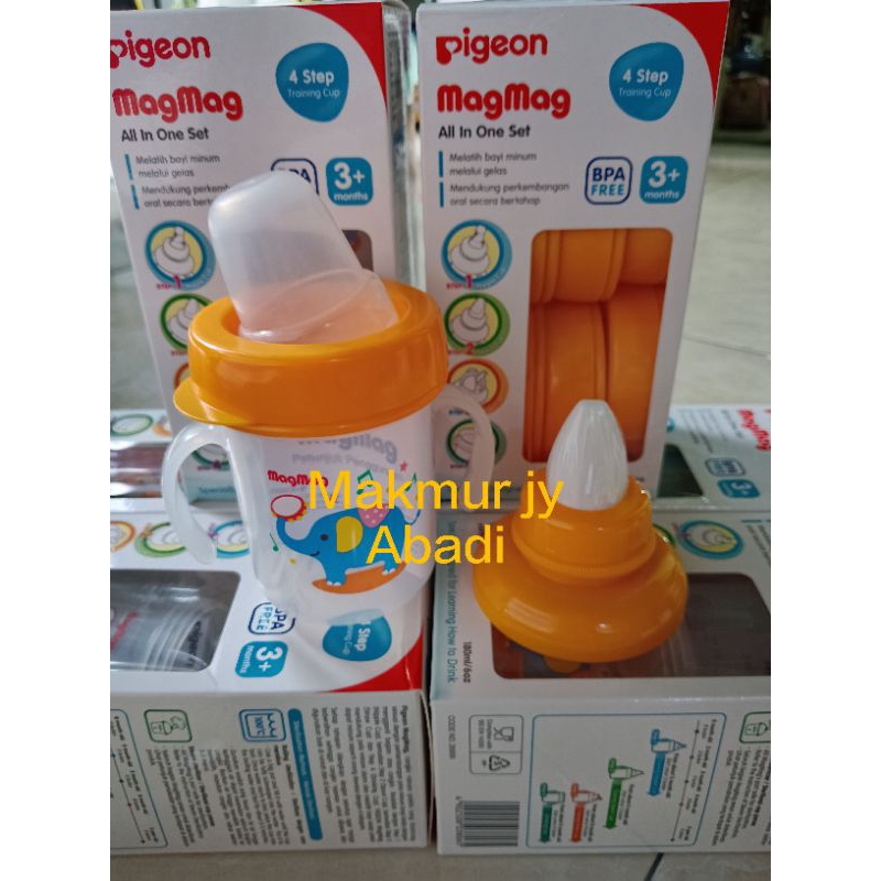 Botol Pigeon MagMag step 2 + cover Pigeon MagMag step 4