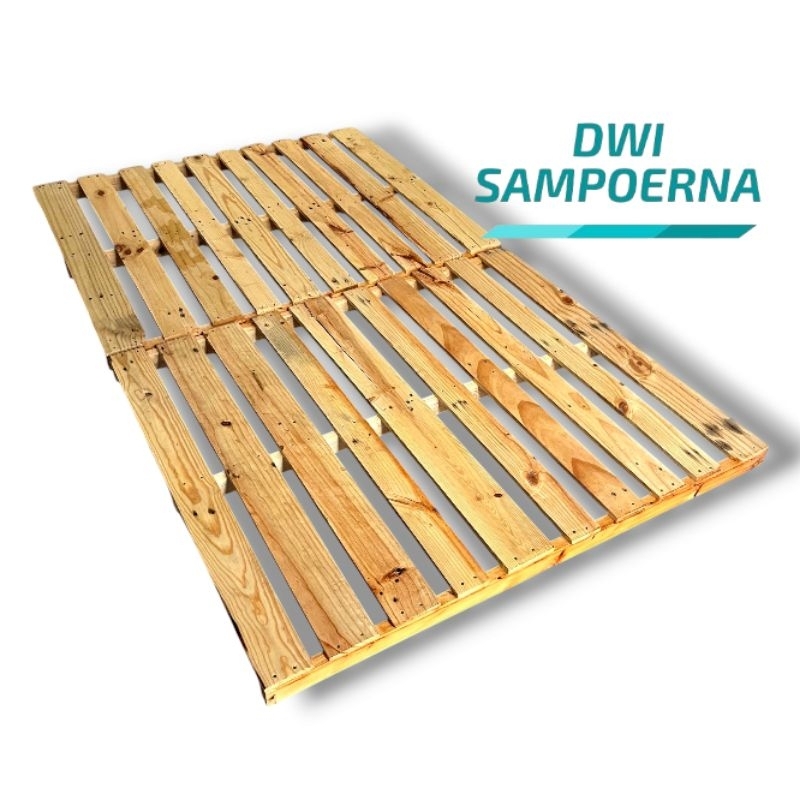 Palet Kayu Jati Dipan 120x200 – Kasur Double Bed Siap Pakai
