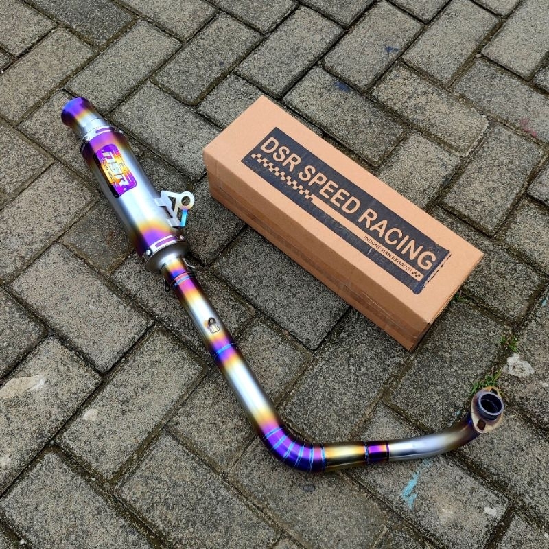 Knalpot Salemba Ceklis DSR Type D93 Titanium AEROX BEAT MIO VARIO NMAX