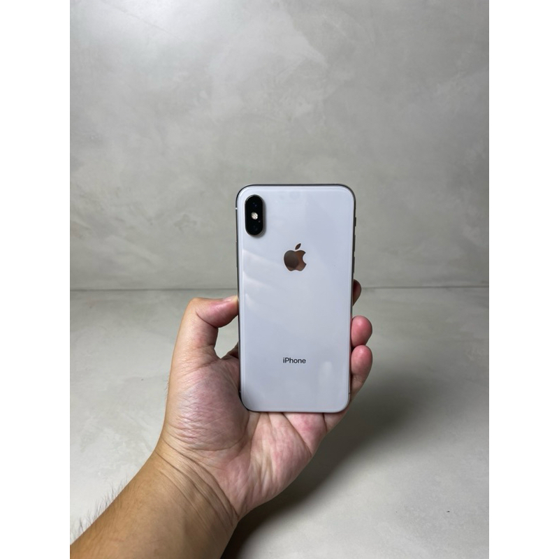 iphone x 64gb ex inter semua kartu silver