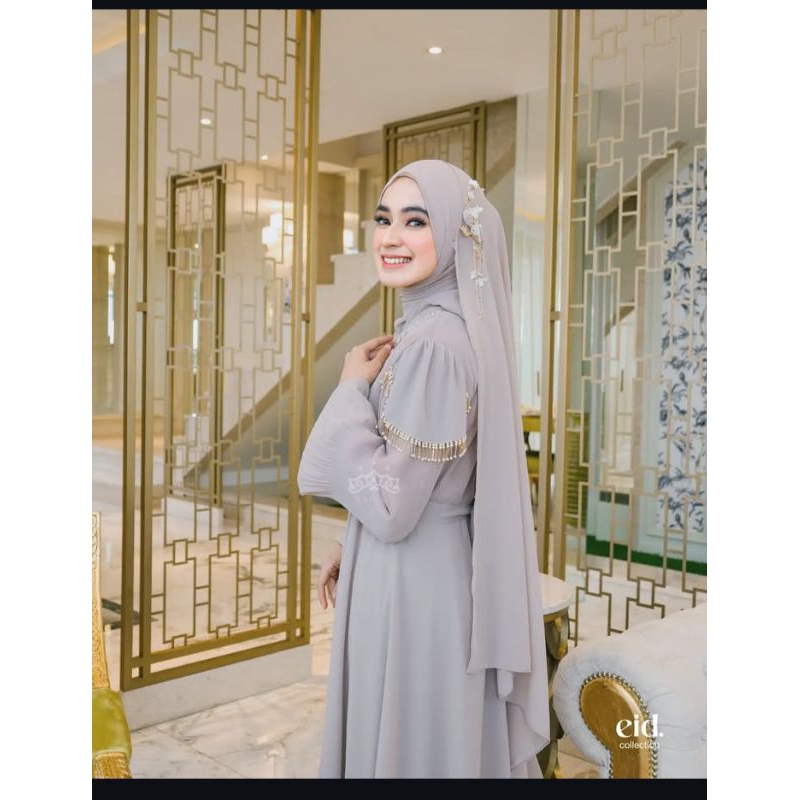 Abaya Elizabeth Kazami Ori | Dress Kazami Elizabeth Ori plus Pashmina