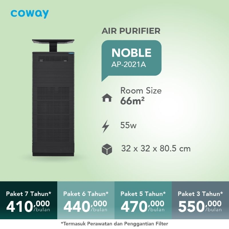 Coway Air Purifier NOBLE AP-2021A 4D HEPA