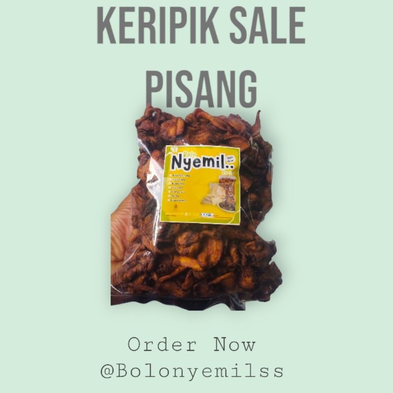 

Keripik sale 500g pisang enak, renyah, manis alami tanpa pengawet